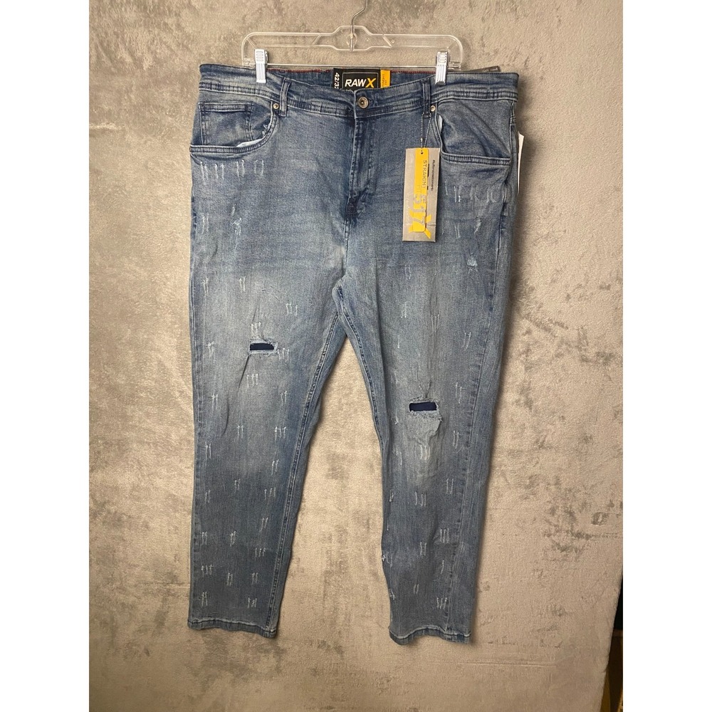 RawX Men's Jeans W42 L32 Light Blue 517 Straight Fit